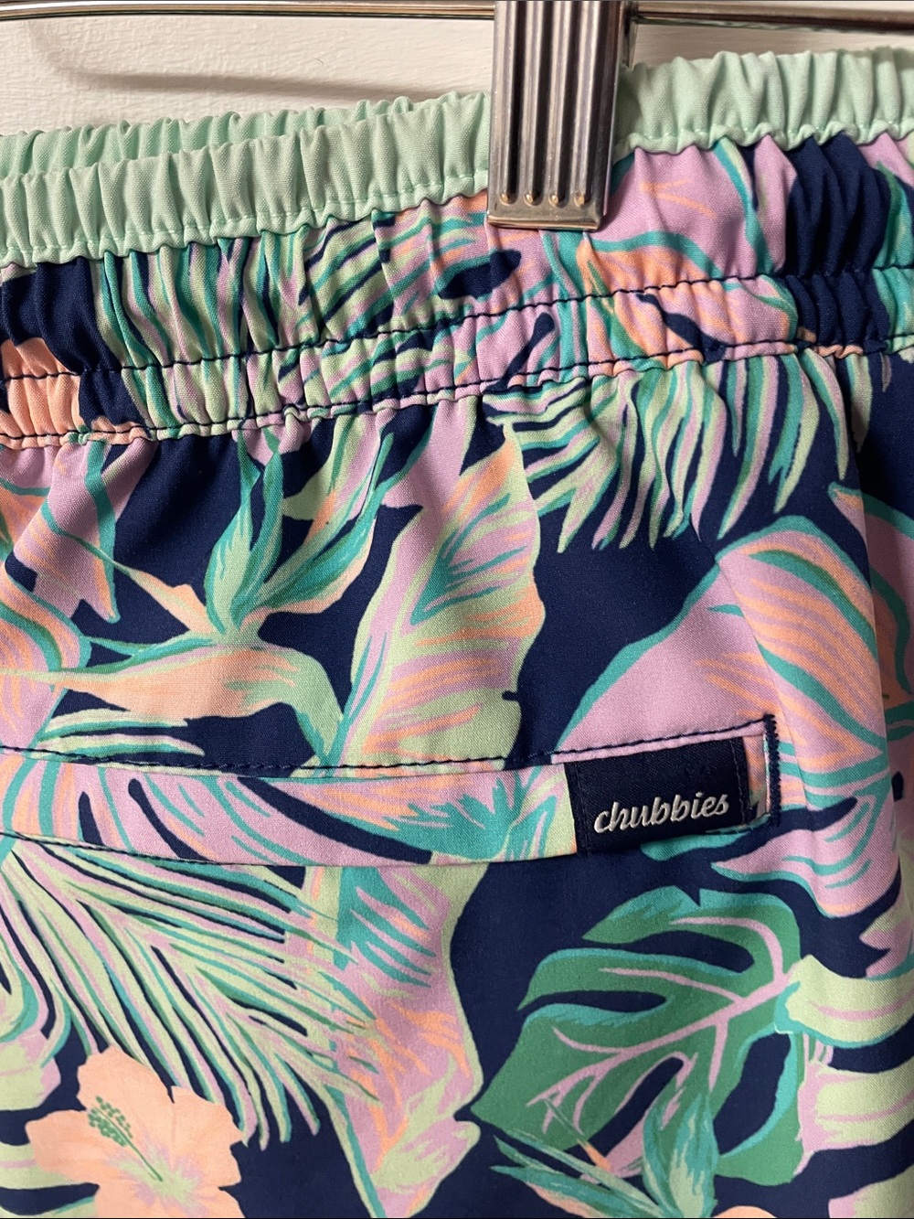 Chubbies The Night Faunas stretch swim trunks tropical leaf print men’s large - Picture 7 of 15